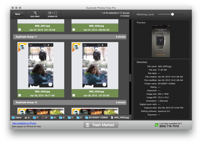 Awesome duplicate photo finder